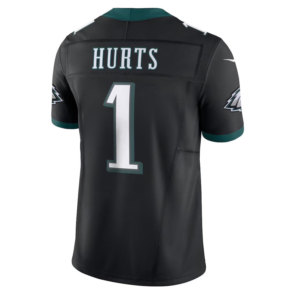 Cooneas P.Eagles #1 Jalen Hurts Player Limited Black Vapor F.U.S.E. Stitched Jerseys