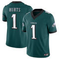 Cooneas P.Eagles #1 Jalen Hurts Player Midnight Green Vapor F.U.S.E. Limited Stitched Jerseys