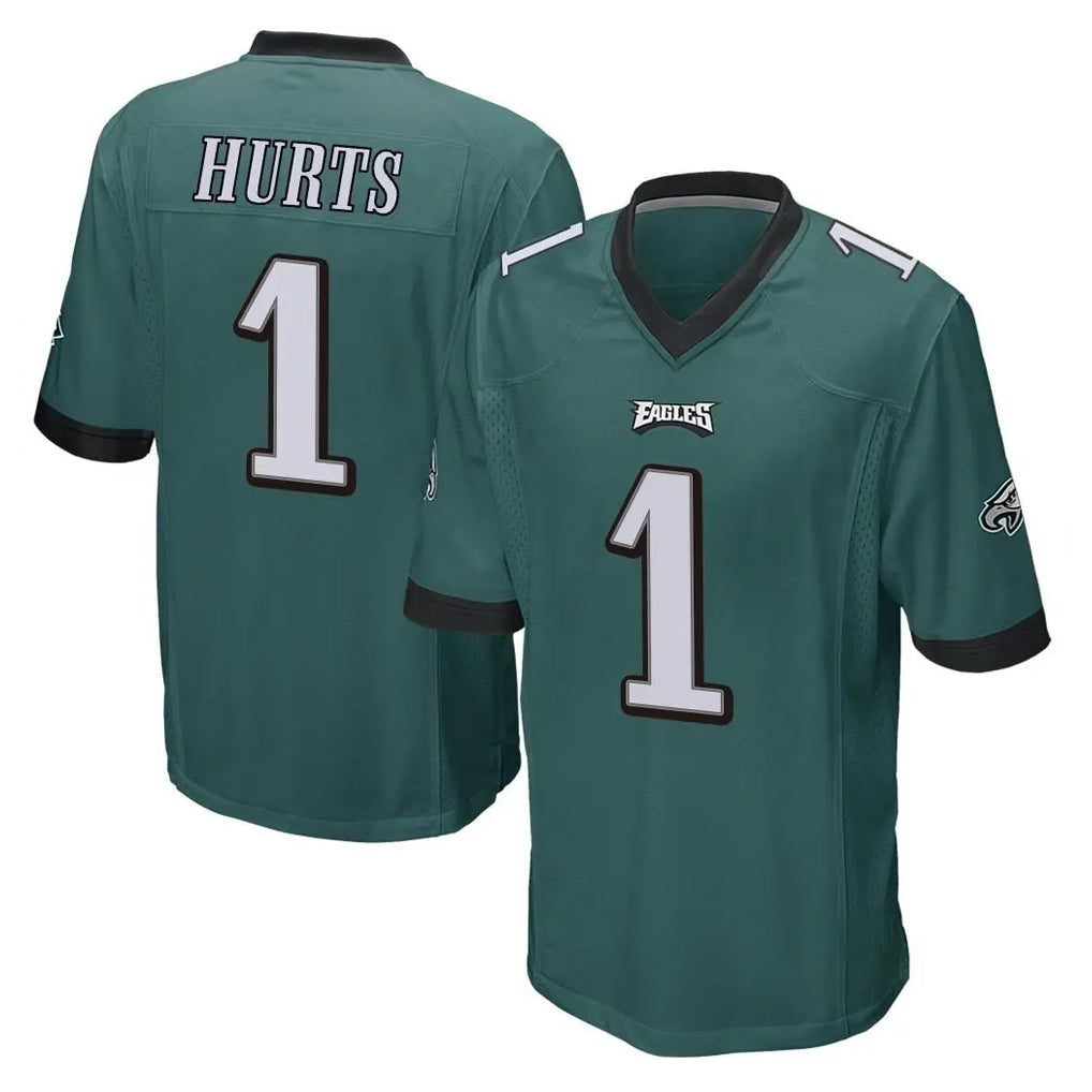 Cooneas P.Eagles #1 Jalen Hurts Player Team Color Green Home Game Stitched Jerseys