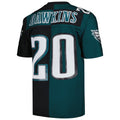 Cooneas P.Eagles #20 Brian Dawkins Mitchell & Ness Midnight Green-Black Split Legacy Replica Stitched Jerseys