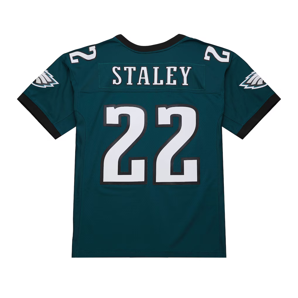Cooneas P.Eagles #22 Duce Staley Mitchell & Ness Midnight Green 2002 Legacy Replica Jersey