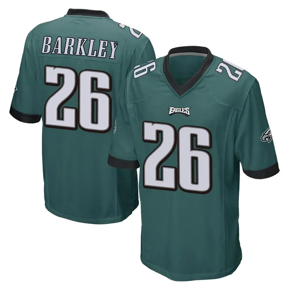 Cooneas P.Eagles #26 Saquon Barkley Player Team Color Green Home Game Stitched Jerseys