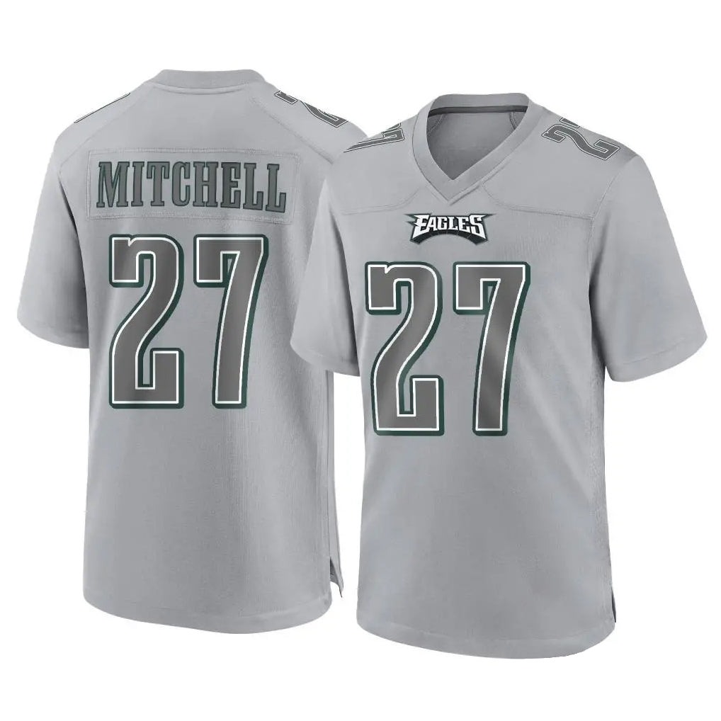 Cooneas P.Eagles #27 Quinyon Mitchell Player Gray Atmosphere Fashion Home Game Stitched Jerseys