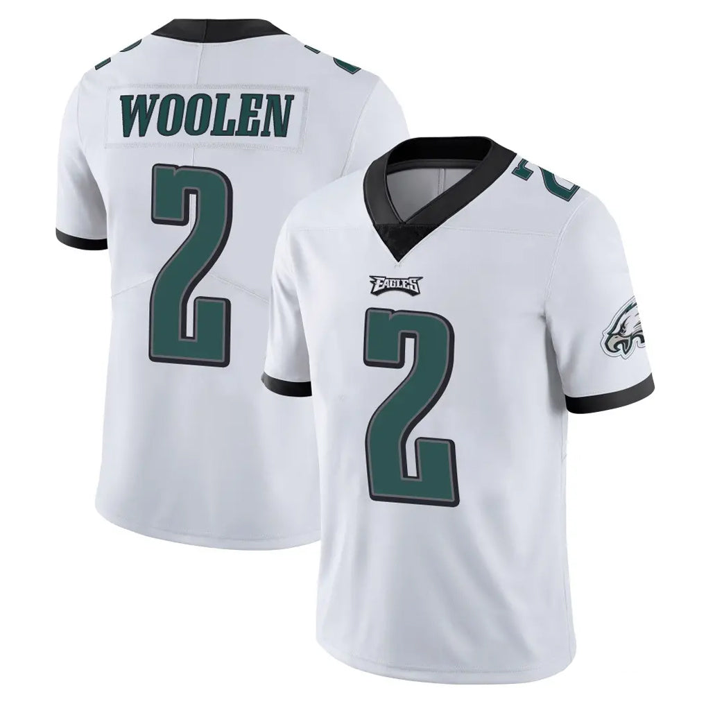 Cooneas P.Eagles #2 Riq Woolen Player White Limited Vapor Untouchable Home Game Stitched Jerseys