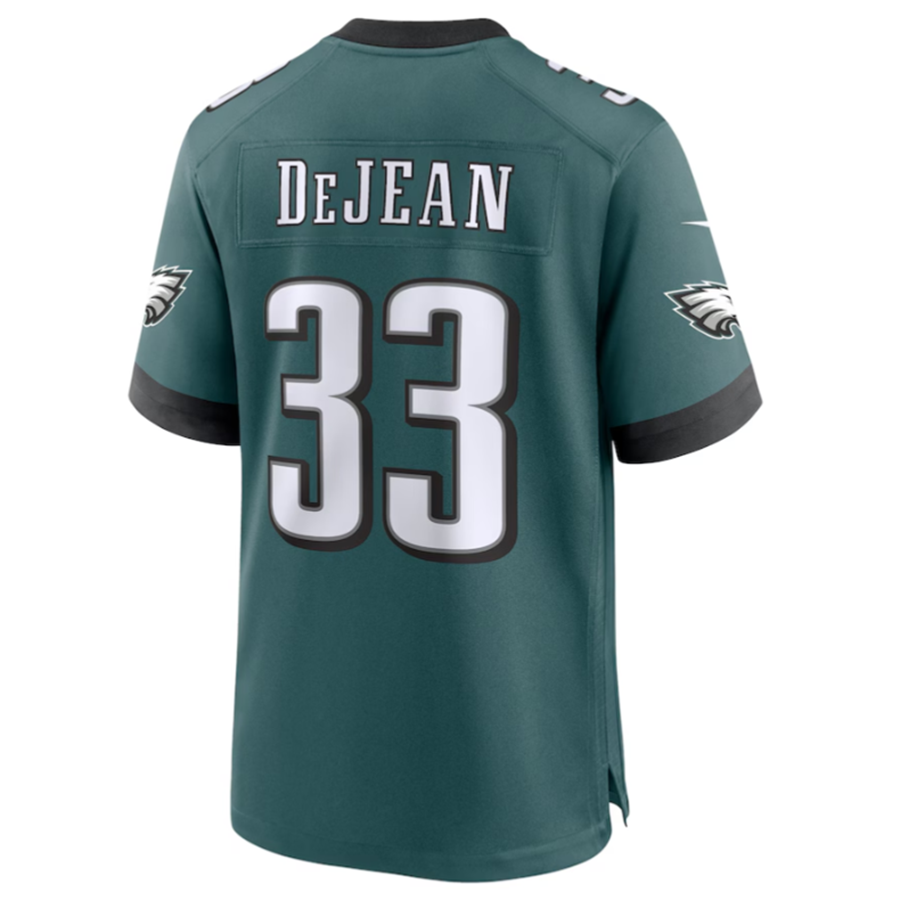 Cooneas P.Eagles #33 Cooper DeJean Green 2024 Draft Alternate Player Game Jersey Stitched American Stitched Jersey