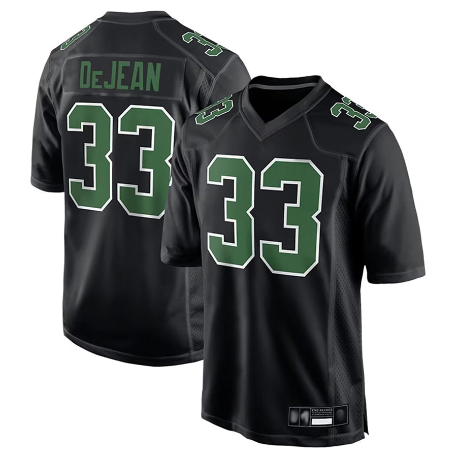 Cooneas P.Eagles #33 Cooper DeJean Player Black Carbon Kelly Stitched Jerseys