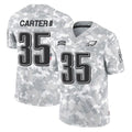 Cooneas P.Eagles #35 Michael Carter II Player Arctic Camo Salute to Service Limited Game Stitched Jerseys
