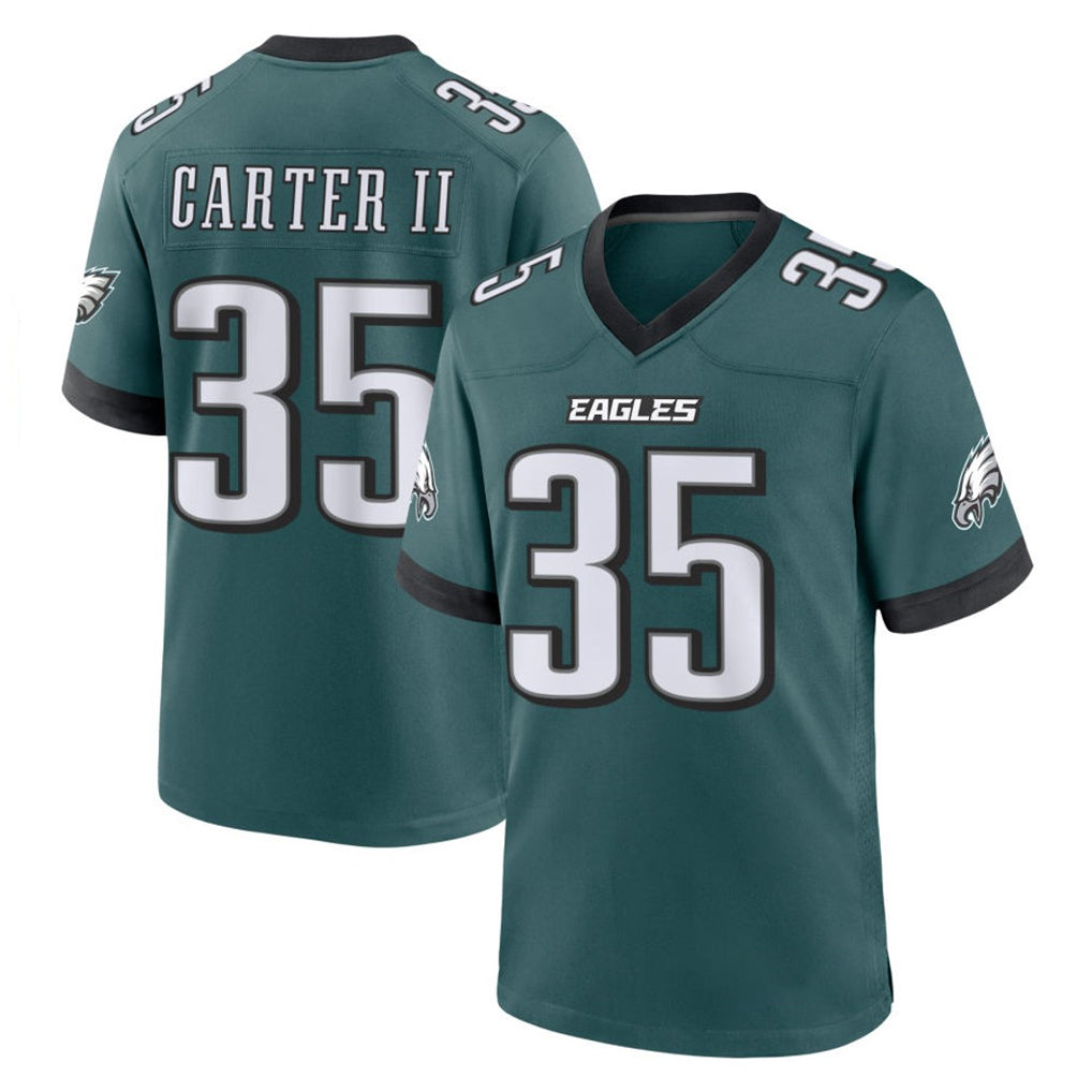 Cooneas P.Eagles #35 Michael Carter II Player Green Home Game Stitched Jerseys