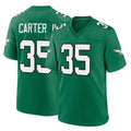 Cooneas P.Eagles #35 Michael Carter II Player Green Kelly Alternate Home Game Stitched Jerseys