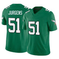 Cooneas P.Eagles #51 Cam Jurgens Player Green Kelly Alternate Vapor F.U.S.E. Home Game Stitched Jerseys