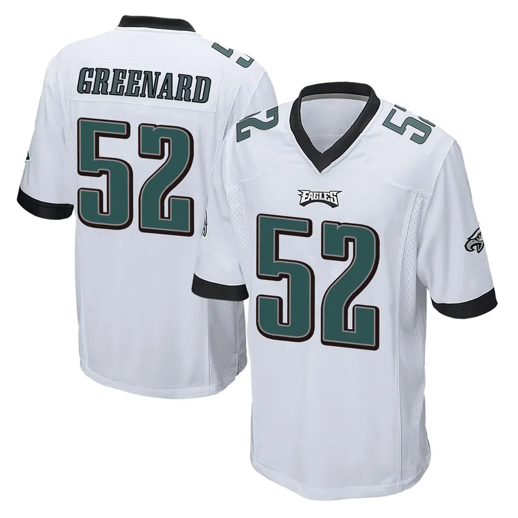 Cooneas P.Eagles #52 Jonathan Greenard Player White Home Game Stitched Jerseys