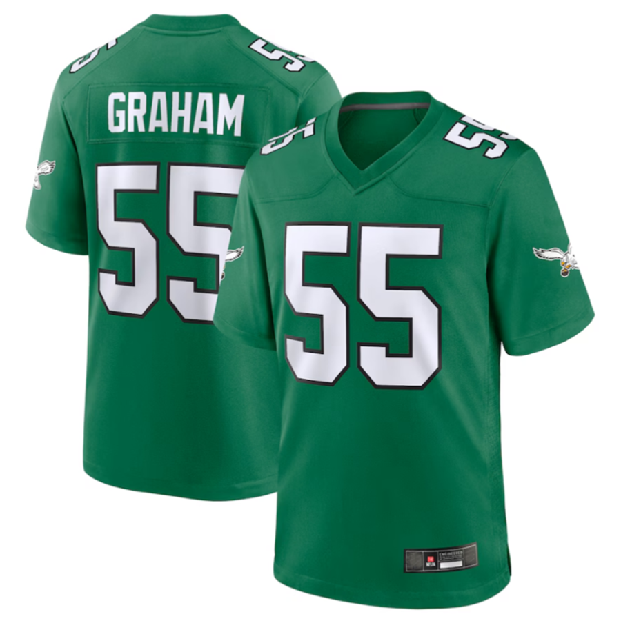 Cooneas P.Eagles #55 Brandon Graham Kelly Green Alternate Game Stitched Jerseys
