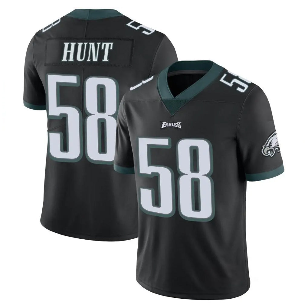 Cooneas P.Eagles #58 Jalyx Hunt Player Black Limited Vapor Untouchable Home Game Stitched Jerseys