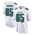 Cooneas P.Eagles #65 Lane Johnson Player White Tundra Fashion Home Game Stitched Jerseys