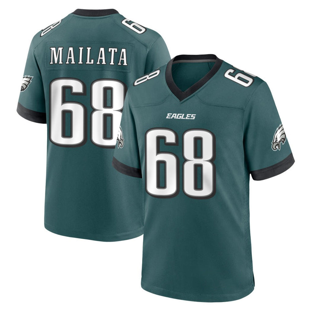 Cooneas P.Eagles #68 Jordan Mailata Player Green Home Game Stitched Jerseys