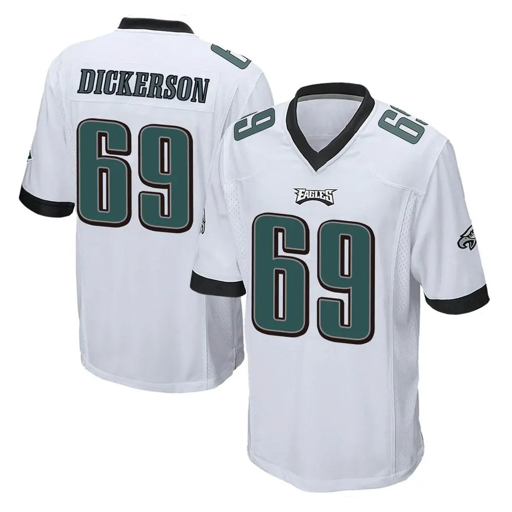 Cooneas P.Eagles #69 Landon Dickerson Player White Home Game Stitched Jerseys