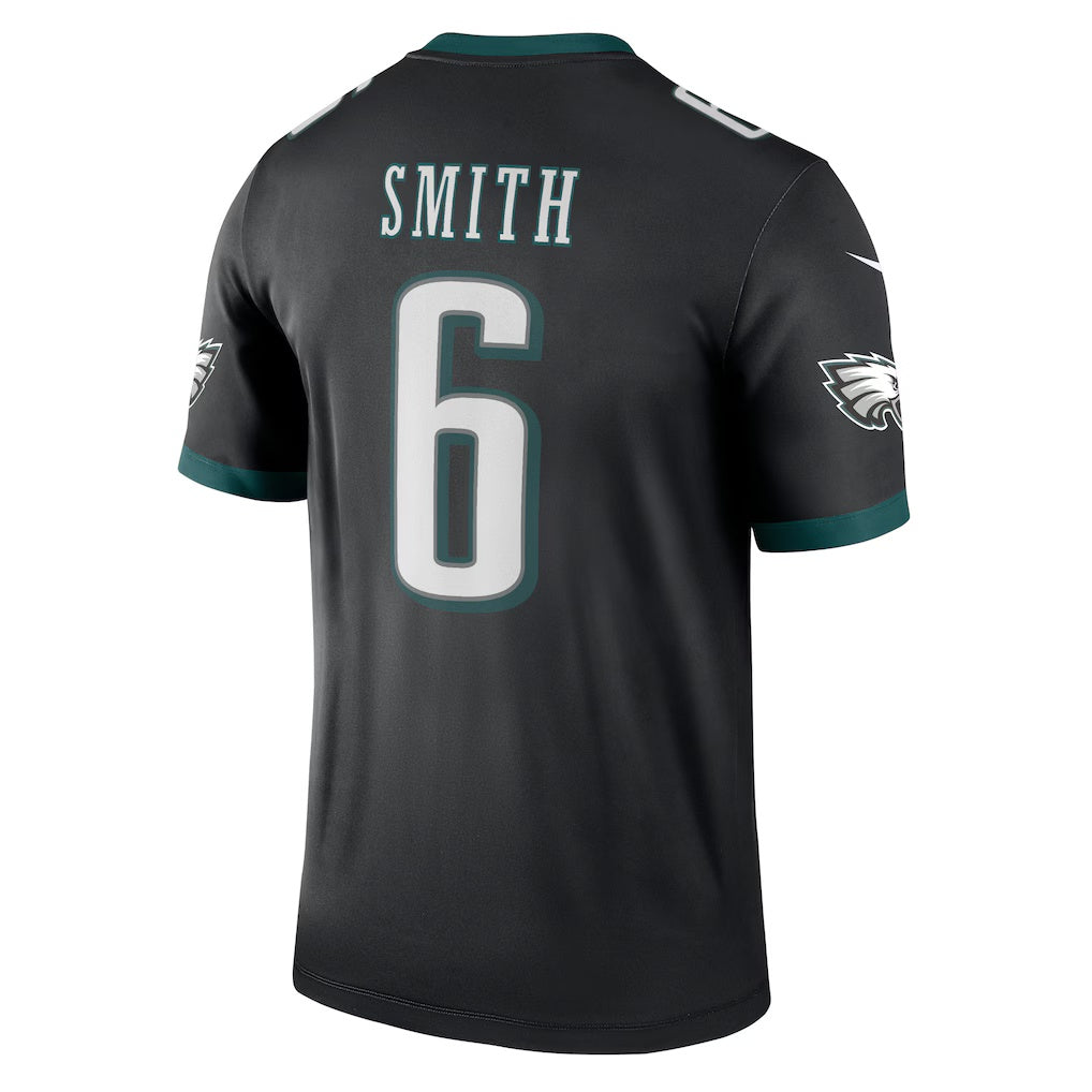 Cooneas P.Eagles #6 DeVonta Smith Black Legend Player Performance Top Stitched Jerseys
