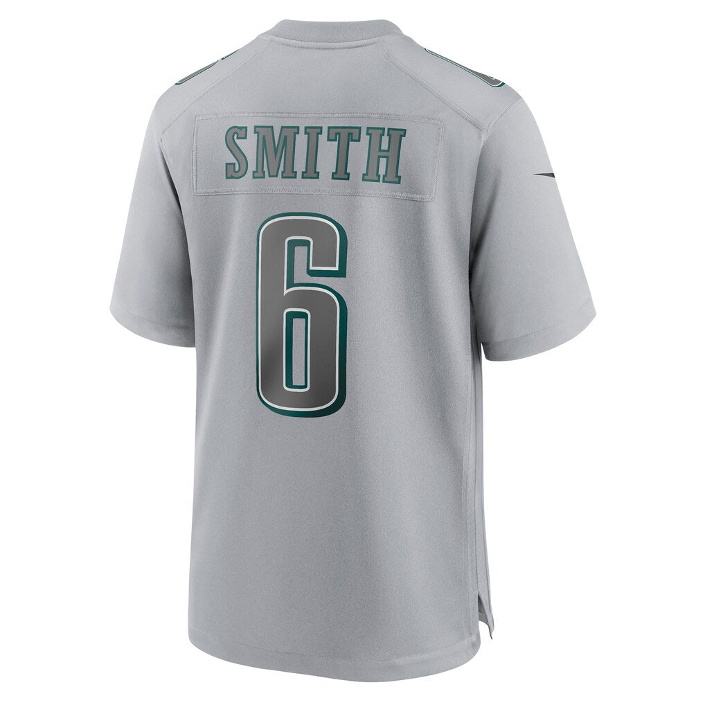Cooneas P.Eagles #6 DeVonta Smith Gray Atmosphere Fashion Game Stitched Jerseys