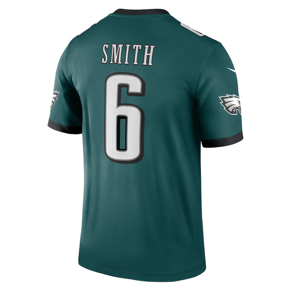 Cooneas P.Eagles #6 DeVonta Smith Green Legend Player Performance Top Stitched Jerseys