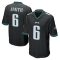 Cooneas P.Eagles #6 DeVonta Smith Player Black Home Game Stitched Jerseys