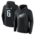 Cooneas P.Eagles #6 DeVonta Smith Player Black Pullover Hoodies Home Game Stitched Jerseys