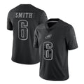 Cooneas P.Eagles #6 DeVonta Smith Player Black REFLECTIVE Limited Stitched Jerseys