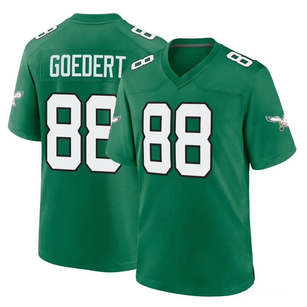 Cooneas P.Eagles #88 Dallas Goedert Player Green Kelly Alternate Home Game Stitched Jerseys