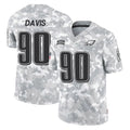 Cooneas P.Eagles #90 Jordan Davis Player Arctic Camo Salute to Service Limited Game Stitched Jerseys