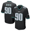 Cooneas P.Eagles #90 Jordan Davis Player Black Home Game Stitched Jerseys