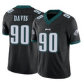 Cooneas P.Eagles #90 Jordan Davis Player Black Limited Vapor F.U.S.E. Home Game Stitched Jerseys