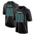 Cooneas P.Eagles #90 Jordan Davis Player Carbon Black Fashion Home Game Stitched Jerseys