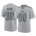 Cooneas P.Eagles #90 Jordan Davis Player Gray Atmosphere Fashion Home Game Stitched Jerseys