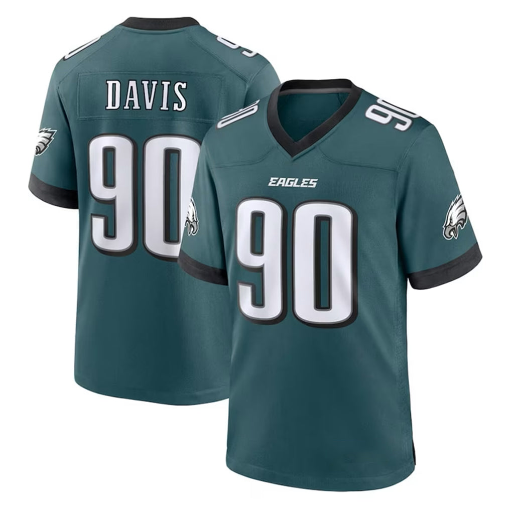 Cooneas P.Eagles #90 Jordan Davis Player Green Home Game Stitched Jerseys
