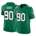 Cooneas P.Eagles #90 Jordan Davis Player Green Kelly Alternate Vapor F.U.S.E. Home Game Stitched Jerseys