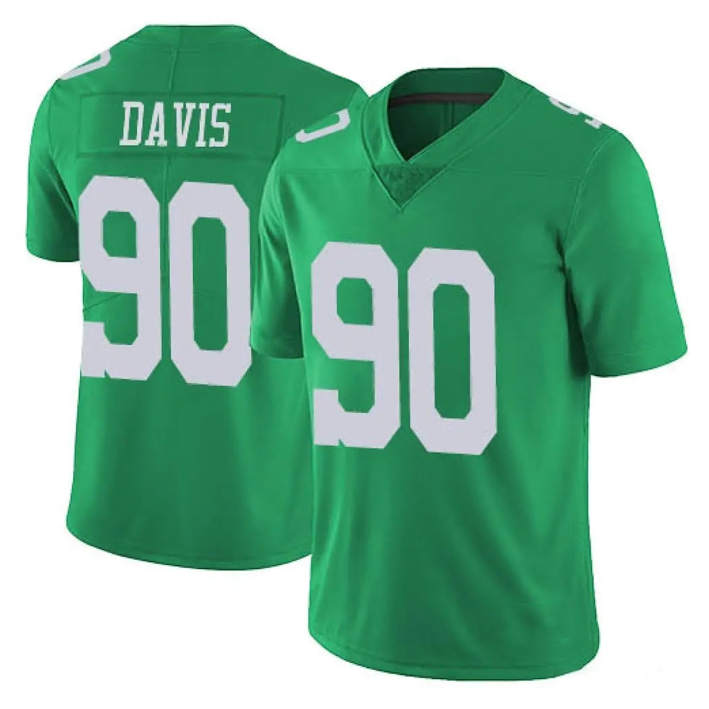 Cooneas P.Eagles #90 Jordan Davis Player Green Limited Vapor Untouchable Home Game Stitched Jerseys