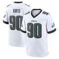 Cooneas P.Eagles #90 Jordan Davis Player White Game Home Stitched Jerseys