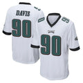 Cooneas P.Eagles #90 Jordan Davis Player White Home Game Stitched Jerseys