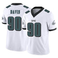 Cooneas P.Eagles #90 Jordan Davis Player White Limited Vapor F.U.S.E. Home Game Stitched Jerseys