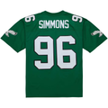 Cooneas P.Eagles #96 Clyde Simmons Mitchell & Ness Kelly Green Legacy Replica Jersey