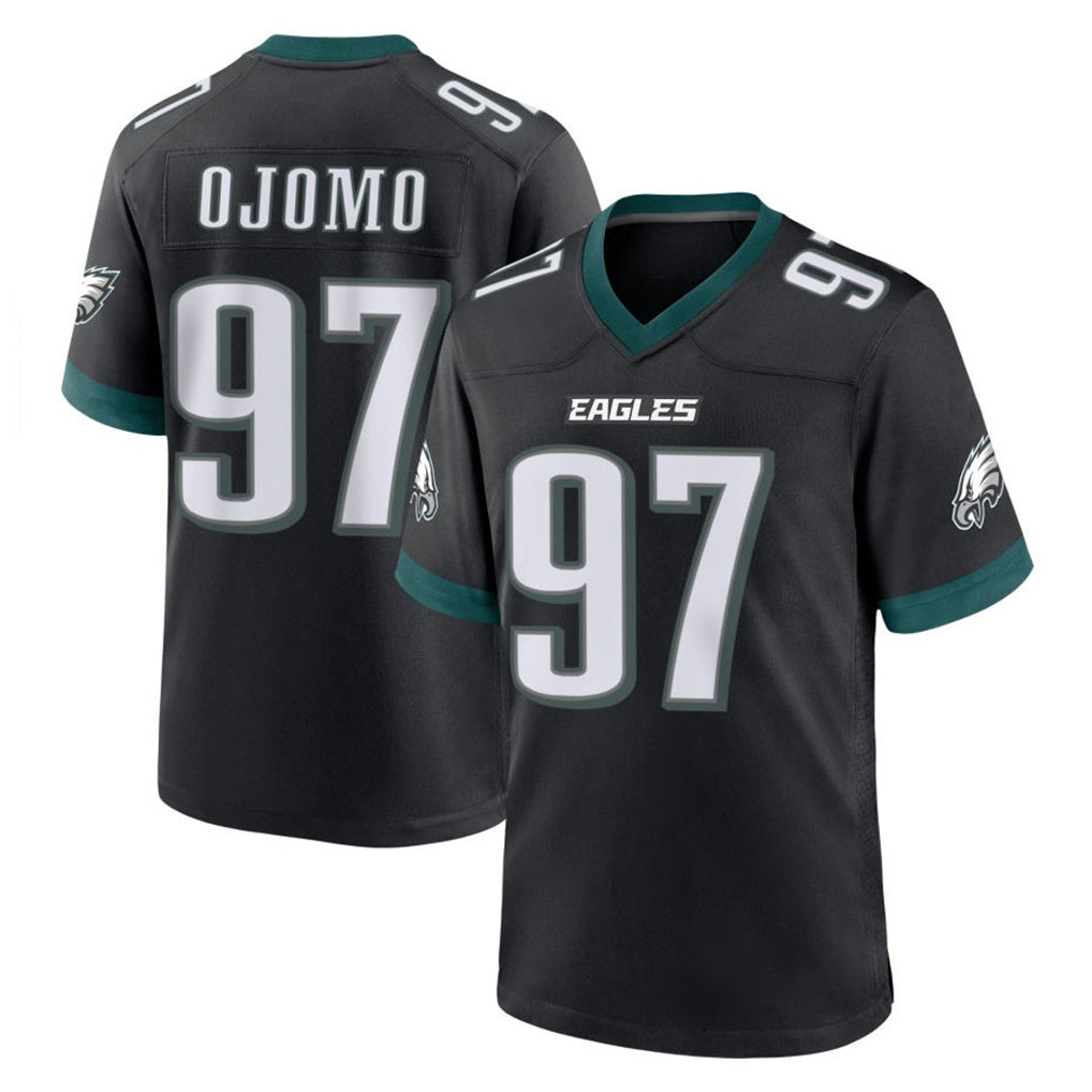 Cooneas P.Eagles #97 Moro Ojomo Player Black Game Home Stitched Jerseys