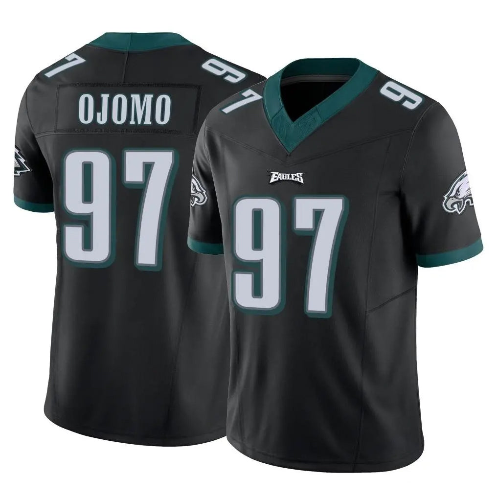 Cooneas P.Eagles #97 Moro Ojomo Player Black Limited Vapor F.U.S.E. Home Game Stitched Jerseys