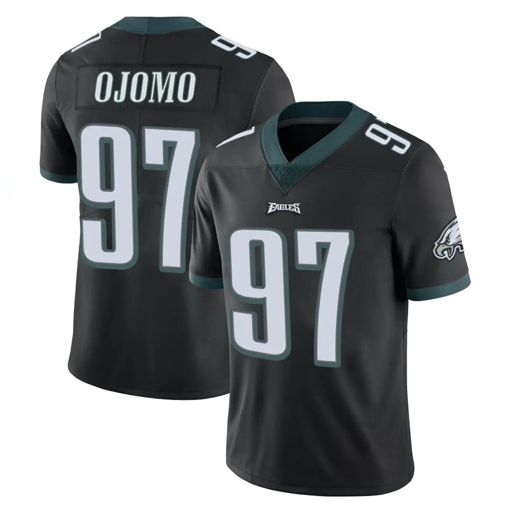 Cooneas P.Eagles #97 Moro Ojomo Player Black Limited Vapor Untouchable Home Game Stitched Jerseys