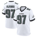 Cooneas P.Eagles #97 Moro Ojomo Player White Game Home Stitched Jerseys