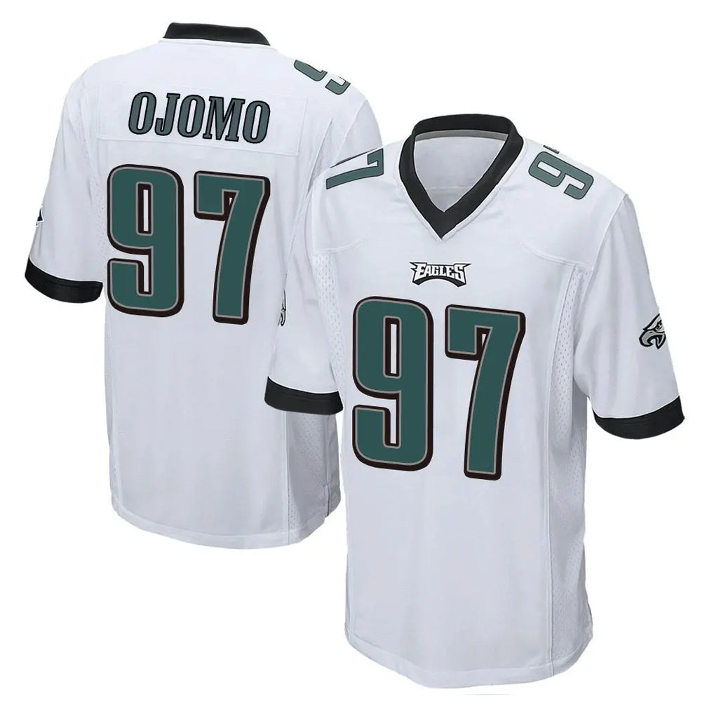 Cooneas P.Eagles #97 Moro Ojomo Player White Home Game Stitched Jerseys