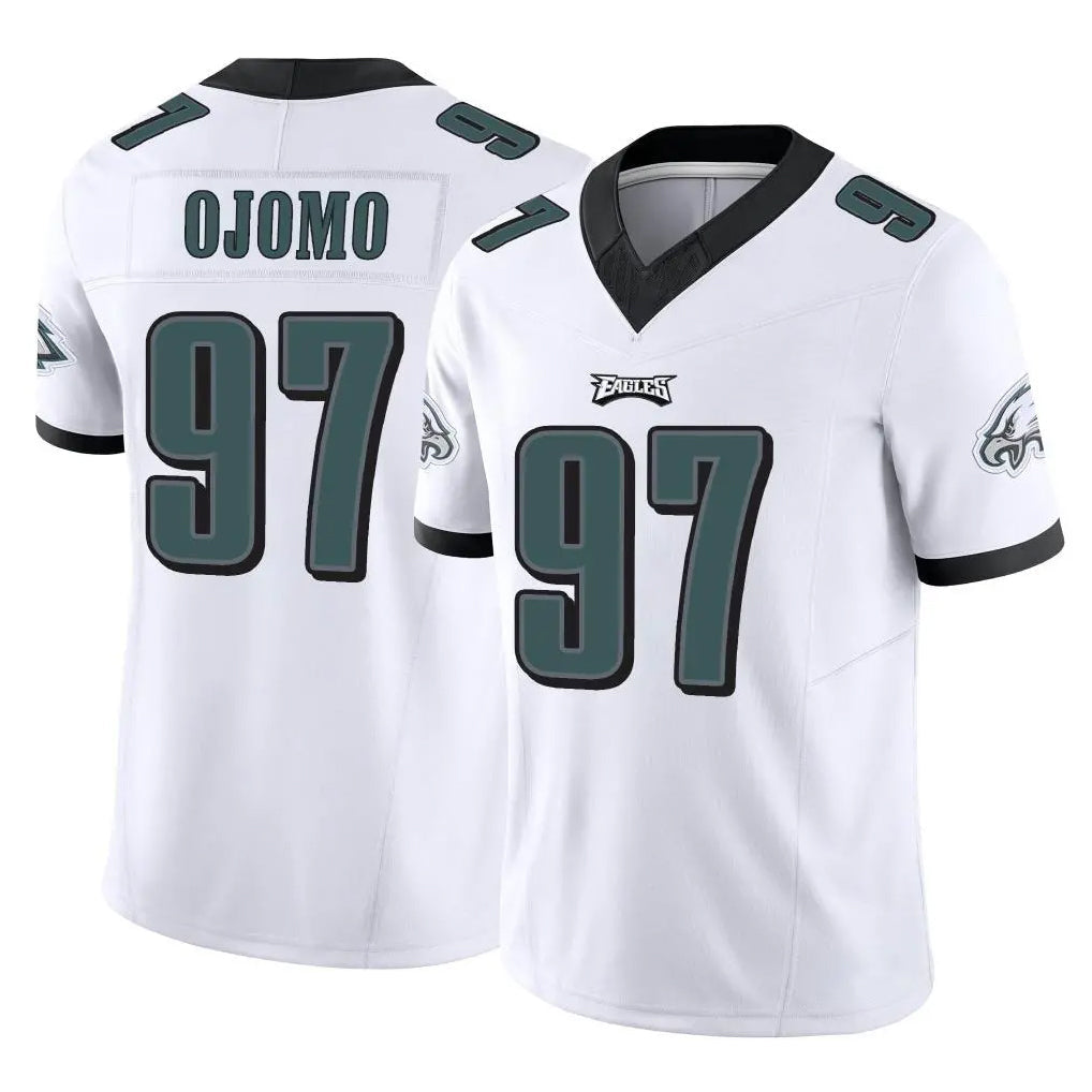 Cooneas P.Eagles #97 Moro Ojomo Player White Limited Vapor F.U.S.E. Home Game Stitched Jerseys