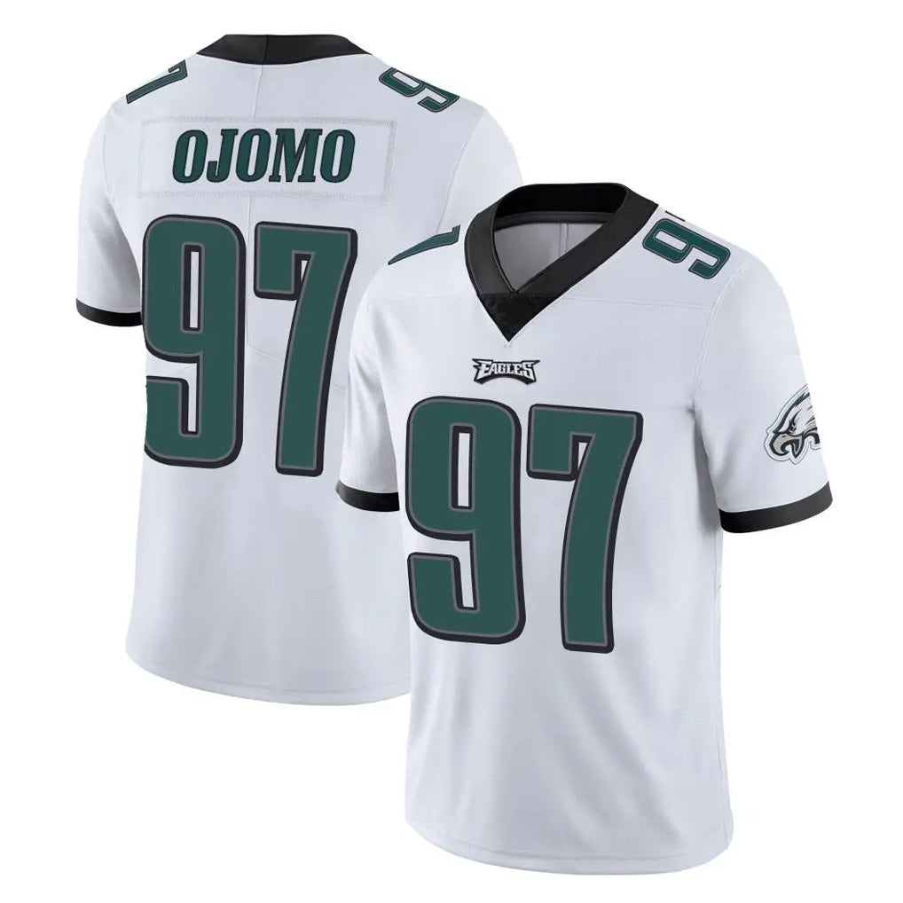 Cooneas P.Eagles #97 Moro Ojomo Player White Limited Vapor Untouchable Home Game Stitched Jerseys