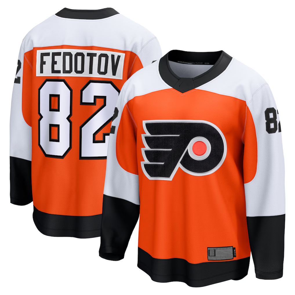 Cooneas P.Flyers #82 Ivan Fedotov Orange Home Breakaway Jerseys