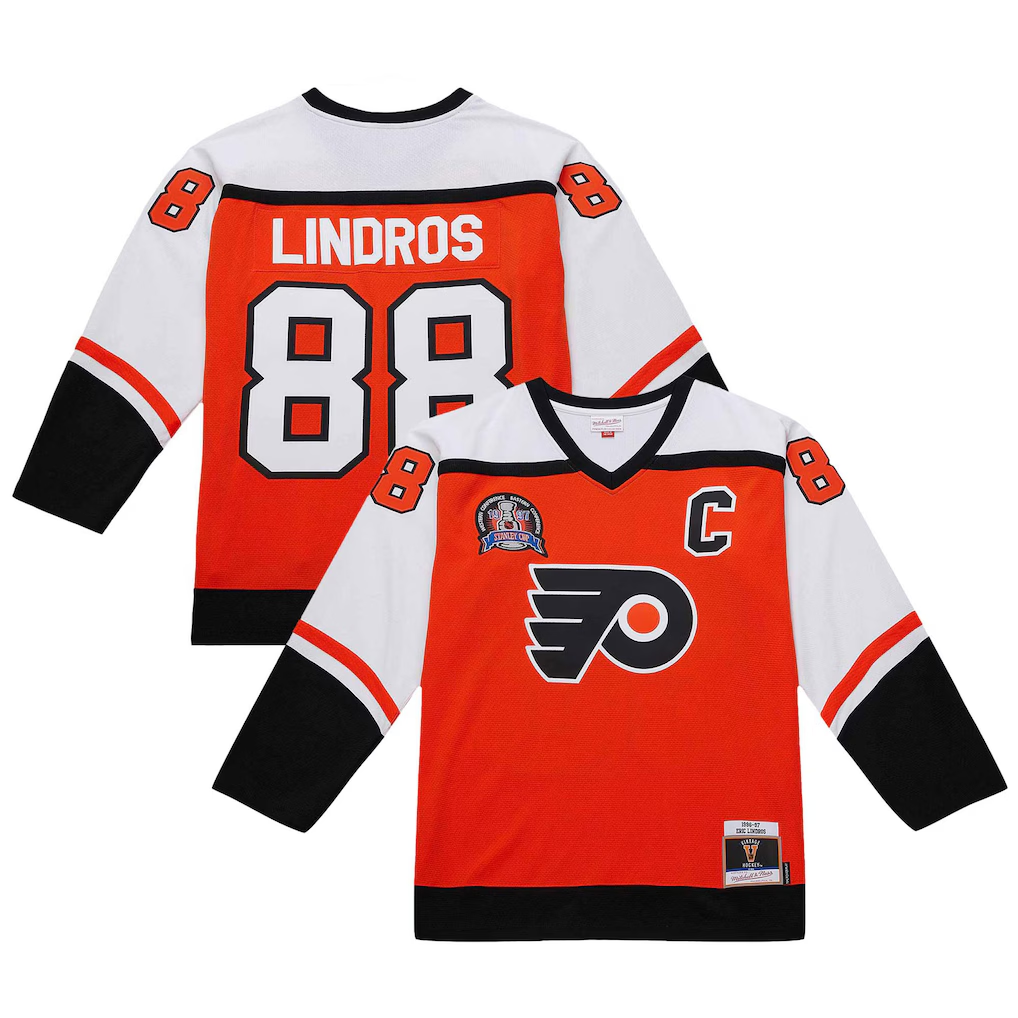 Cooneas P.Flyers #88 Eric Lindros Orange 1996?97 Power Play Jerseys