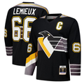 Cooneas P.Penguins #66 Mario Lemieux Black 1996?97 Power Play Jerseys