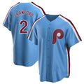 Cooneas P.Phillies #2 Justin Crawford Player Light Blue Home Game Stitched Jerseys